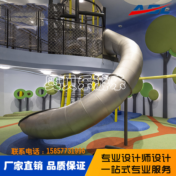 不鏽鋼滑梯鍛煉兒童協調能力