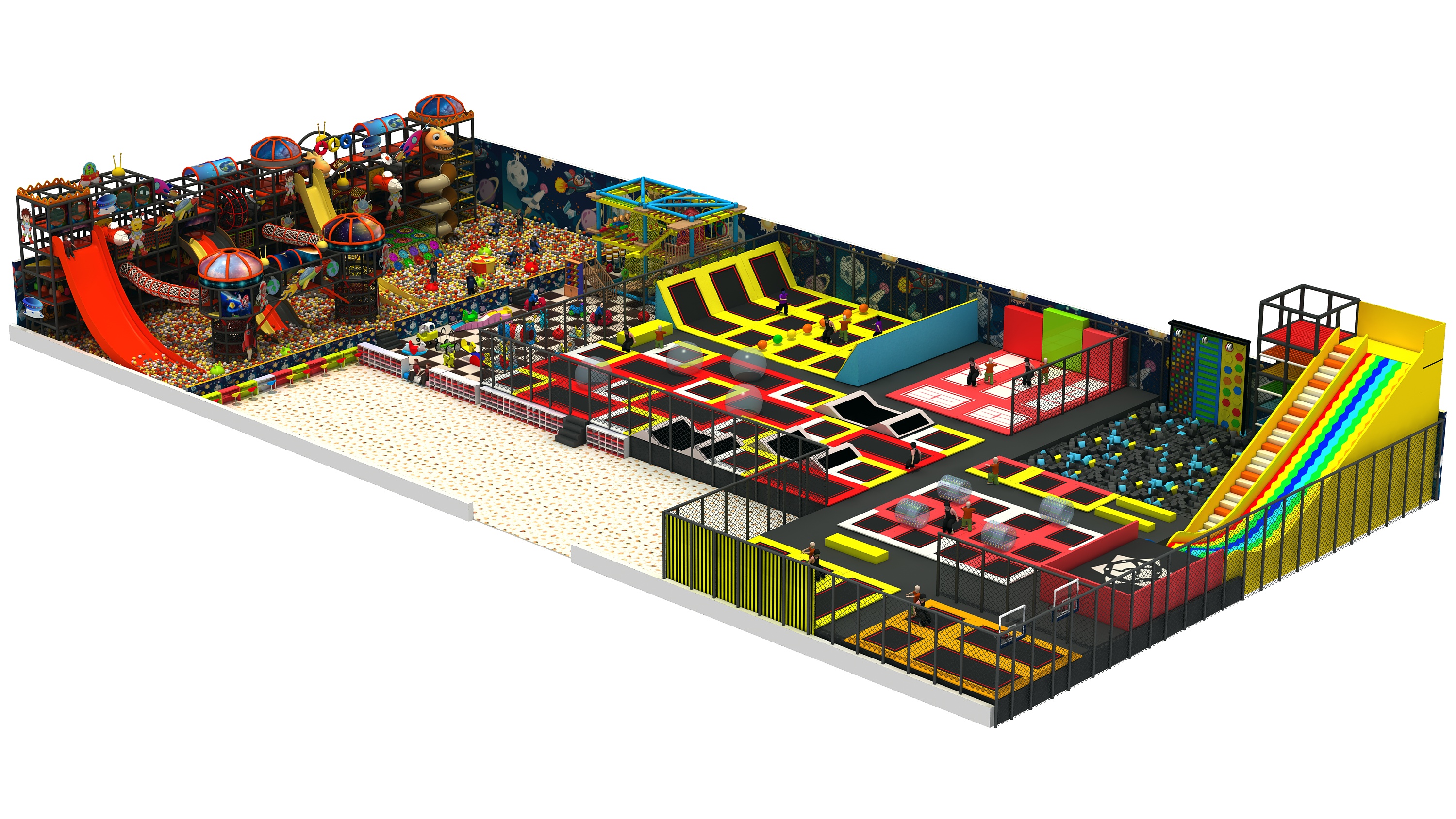 風靡全國的蹦床主題樂園